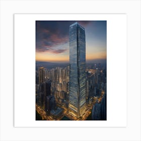 Hong Kong Skyscraper Art Print