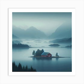 House On The Island Art Print