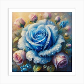 Blue Rose 1 Art Print