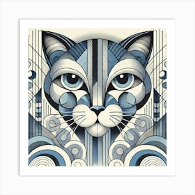 Craven Paw City Cat Art Print