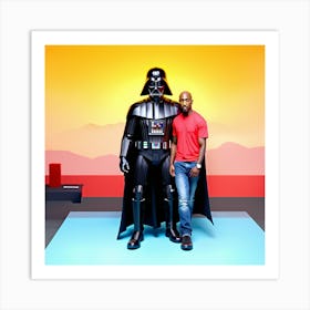 Darth Vader and tupac Art Print