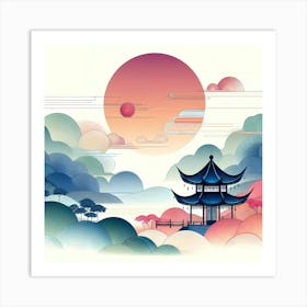 Chinese Pagoda 3 Art Print