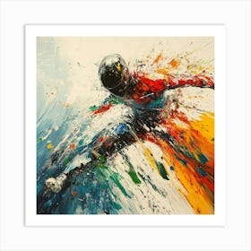 Athlete In Motion Art Art Print