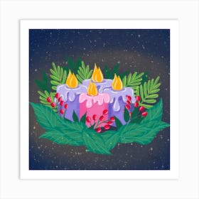 Corona De Adviento Art Print