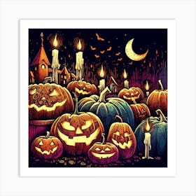 Pumpkin Paradise Art Print