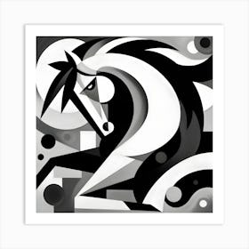 Abstract Horse 5 Art Print