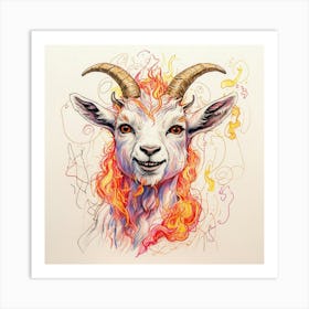 Goat Head 15 Art Print