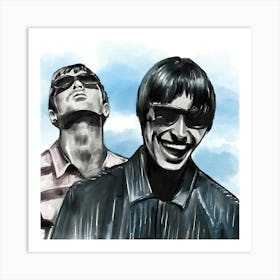 Liam & Noel Art Print