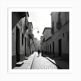 Street Scene In Spain Art Print