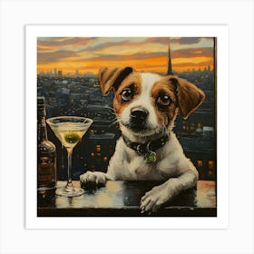 Whimsical Dogs 91 Art Print