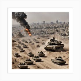 Iraqi Tanks 1 Art Print