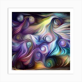 Abstract Swirls Art Print