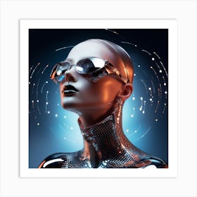 Futuristic Woman 10 Art Print