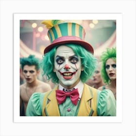 Clown At The Circus Art Print