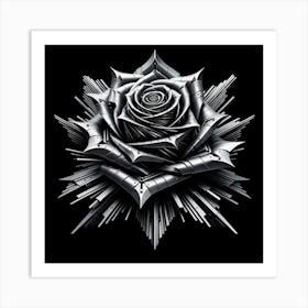 Rose Of Steel Art Print