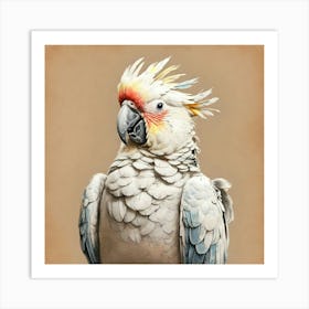 Cockatoo Portrait 1 Art Print