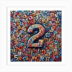 Colorful Alphabet Collage Art Print