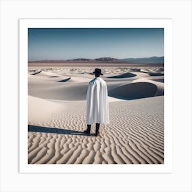 Man In The Desert 105 Art Print