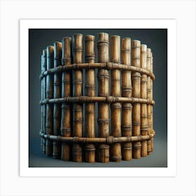 Bamboo Fence Art Print