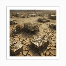 Deserted Town 3 Art Print