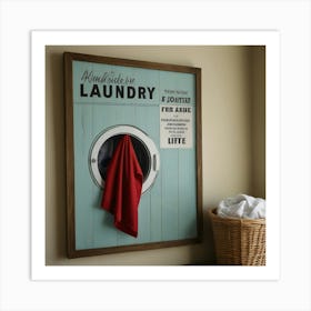 Default Create Unique Design Of Laundry Wall Art 2 Art Print