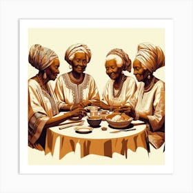 African Grandmothers Art Print