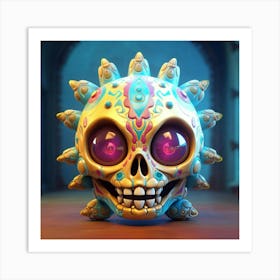 Day Of The Dead Skull 8 Art Print