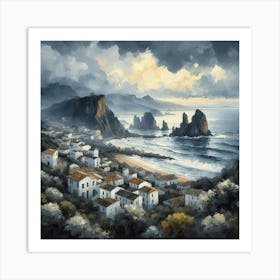 Sicily In The Rain Art Print