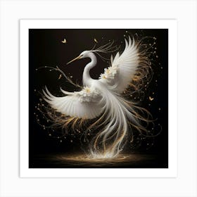 White Egret 3 Art Print