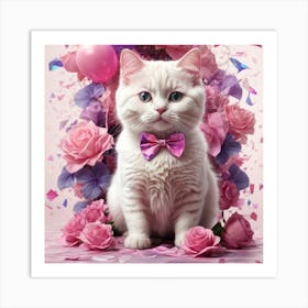 British Shorthair Cat Art Print