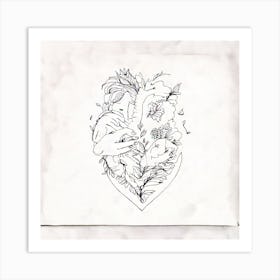 Heart Tattoo Art Print