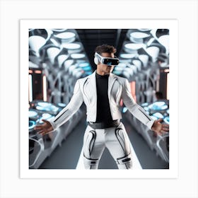 Futuristic Man 102 Art Print