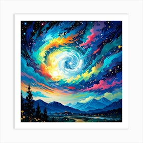 Galaxy Painting 2 Art Print