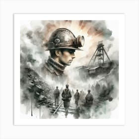 Miners Art Print