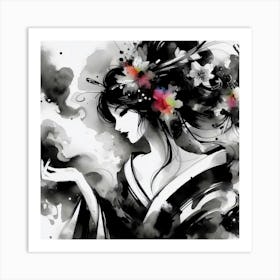 Japan Geisha Visual 143 Art Print