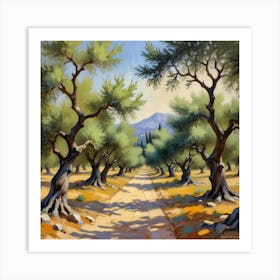 Olive Trees Art Print 3 Art Print