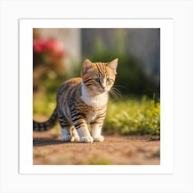 Tabby Cat Art Print