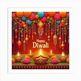 Happy Diwali Images Templates Design S (5) Art Print