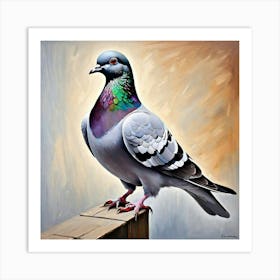 Pigeon Painting Art Print