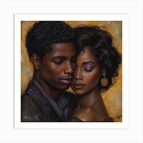 Echantedeasel 93450 African American Black Love Stylize 970 26e4bc05 E9e2 4fbd 9333 Fbe7eb475f74 Art Print