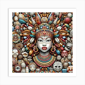 African Woman Wall Art 1 Art Print