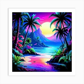 Tropical Sunset 2 Poster