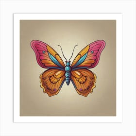 Butterfly - Butterfly Stock Videos & Royalty-Free Footage 2 Art Print