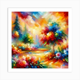 Colorful Landscape Art Print