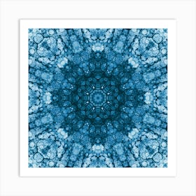 Blue Abstract Pattern 1 Art Print