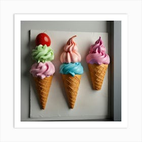 Default Create Unique Design Of Ice Cream Store Wall Art 1 Art Print