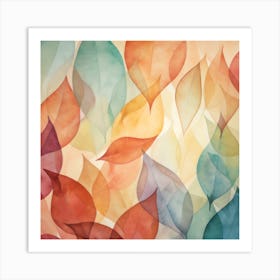 Abstract Autumn Colour Art Print