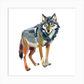 Gray Wolf 01 Art Print