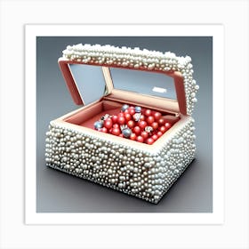 Pearls In A Box Art Print