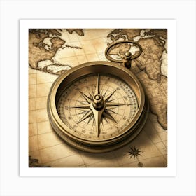 Compass 1 Art Print